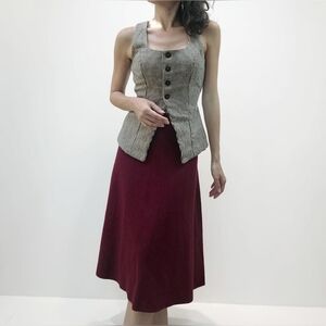 NWT Liz Claiborne Burgundy Passion Soft Knit Skirt